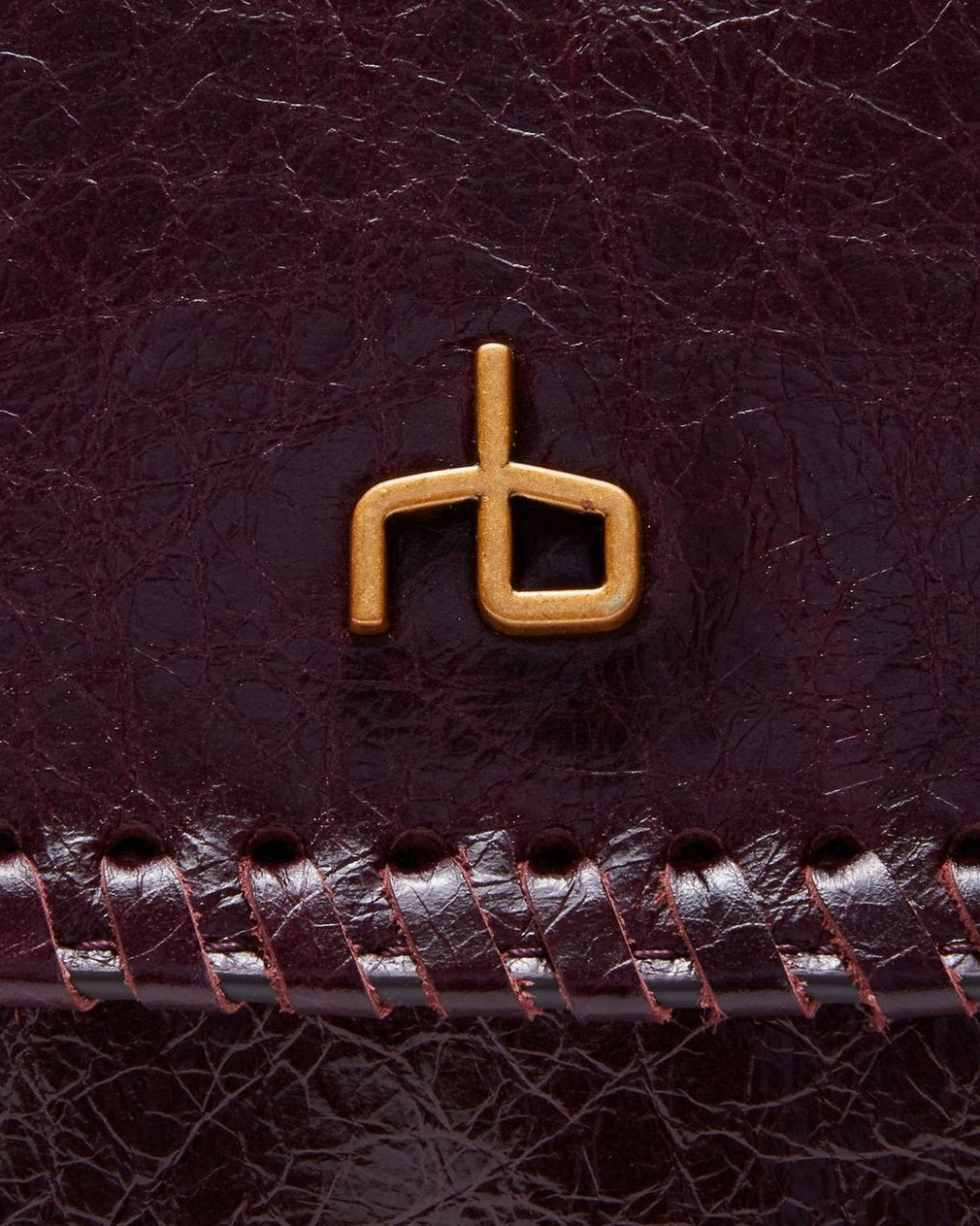 Chelsea Large Leather Flap Bag - Blackberry