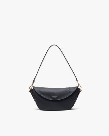 Gramercy Small Leather Flap Bag - Black