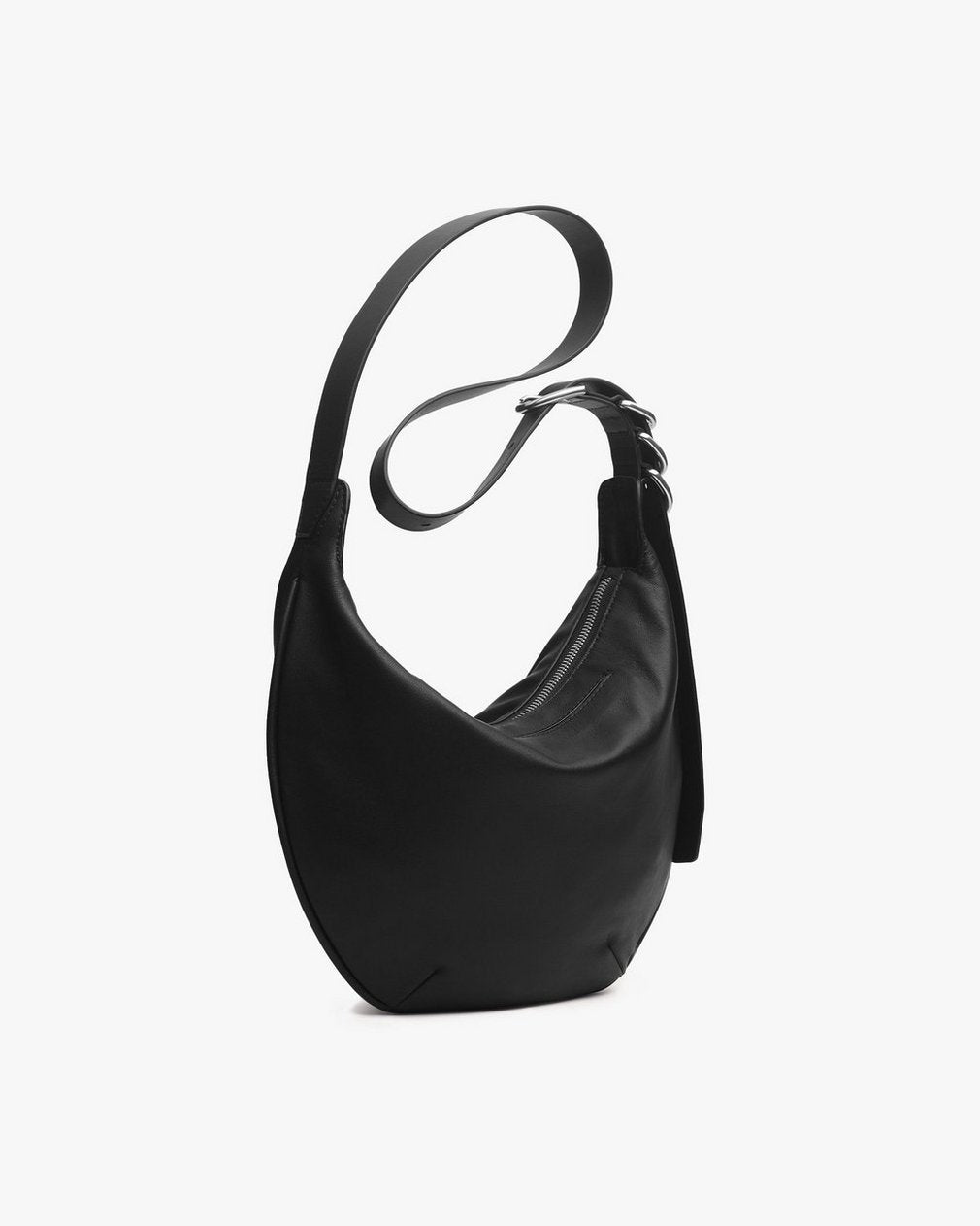Mercer Medium Leather Hobo Bag - Black