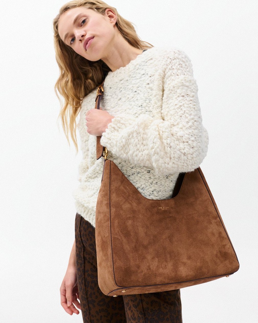 Parker Suede Hobo - Golden Brown