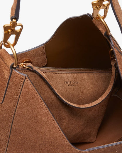 Parker Suede Hobo - Golden Brown