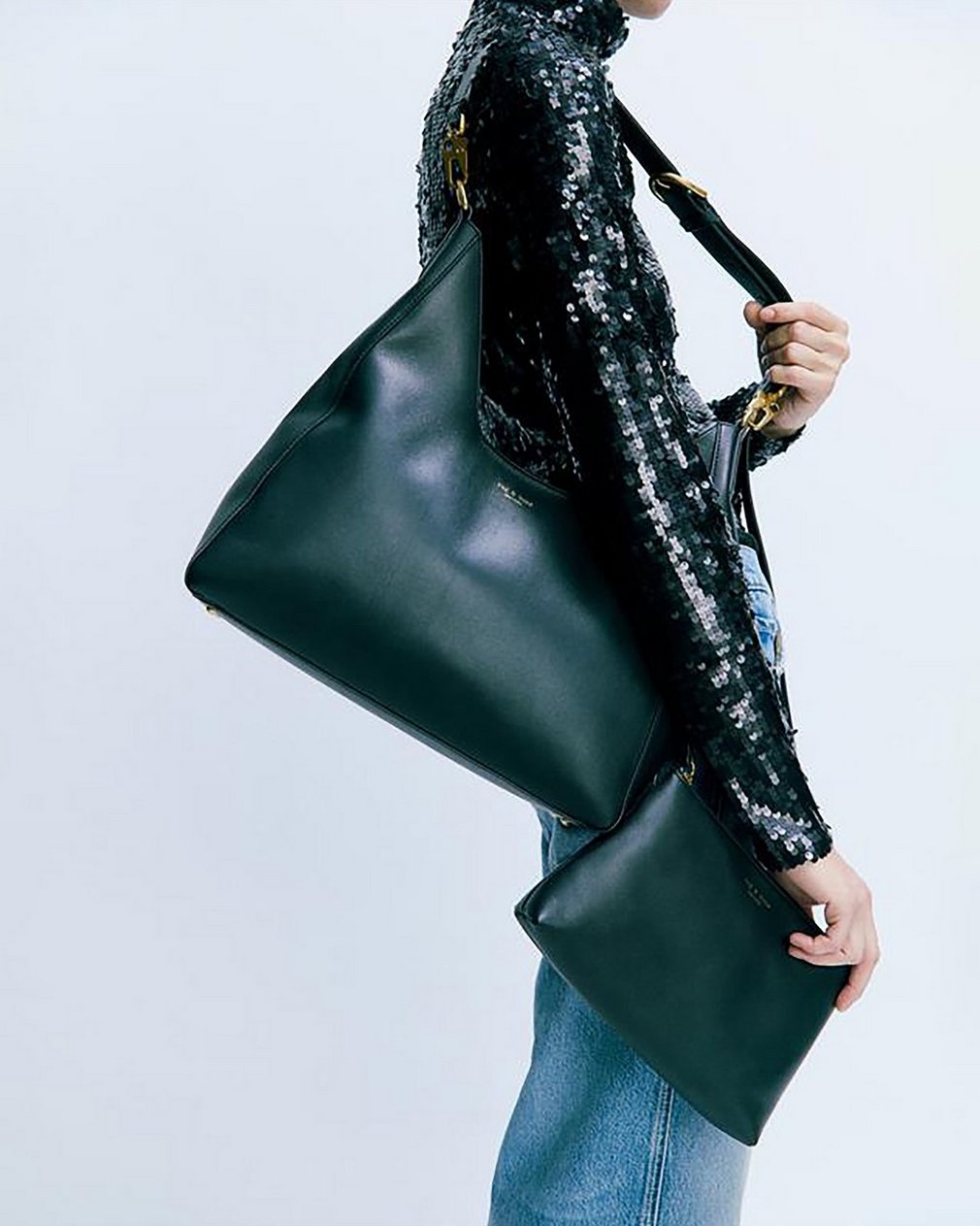 Parker Leather Hobo - Black