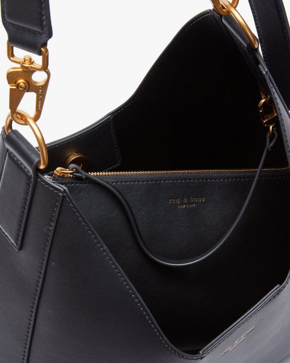 Parker Leather Hobo - Black