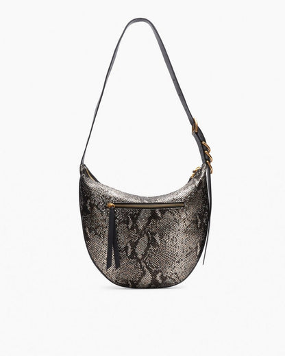 Mercer Medium Python Leather Hobo - Black Multi