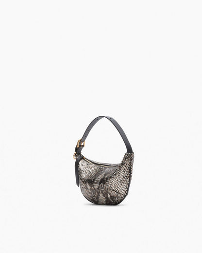 Mercer Small Python Leather Hobo - Black Multi