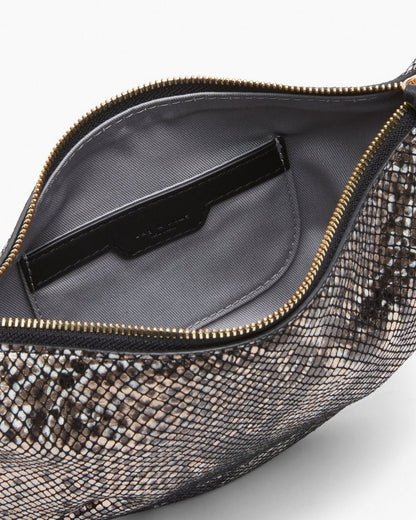 Mercer Small Python Leather Hobo - Black Multi