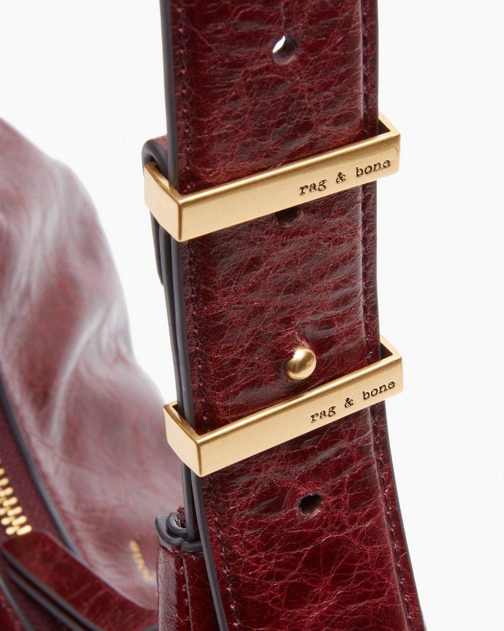 Hudson Leather Hobo - Wine