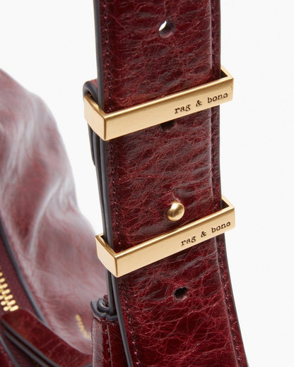 Hudson Leather Hobo - Wine