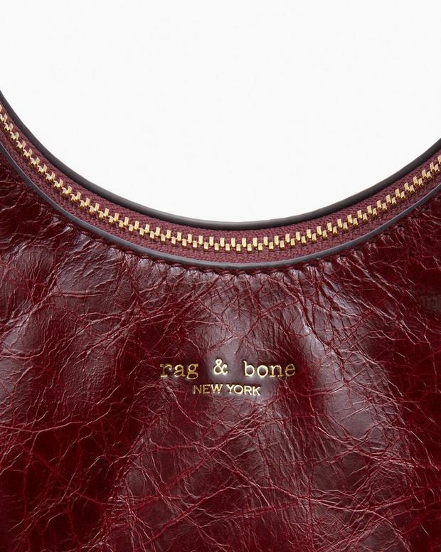 Hudson Leather Hobo - Wine
