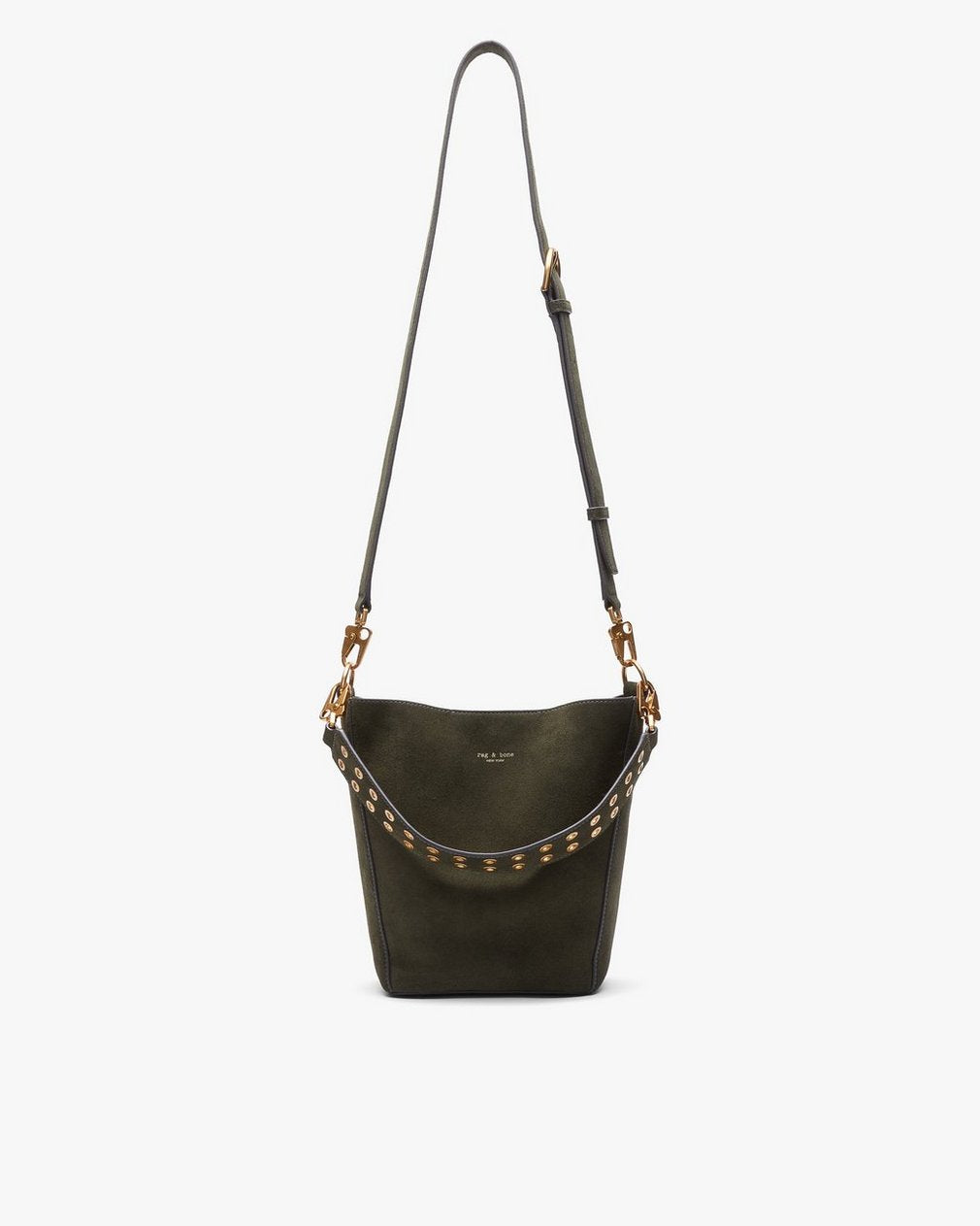Parker Suede Bucket Bag - Forest