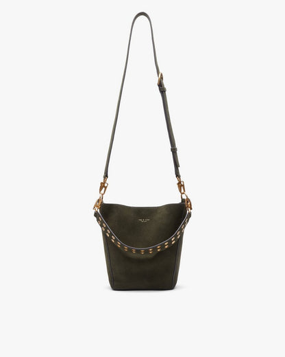 Parker Suede Bucket Bag - Forest
