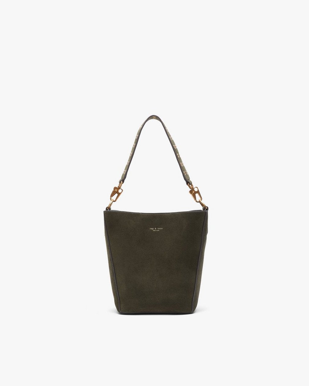 Parker Suede Bucket Bag - Forest
