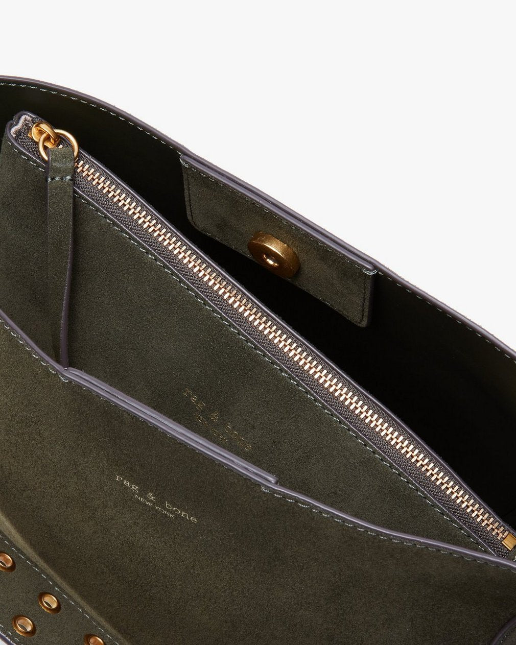 Parker Suede Bucket Bag - Forest