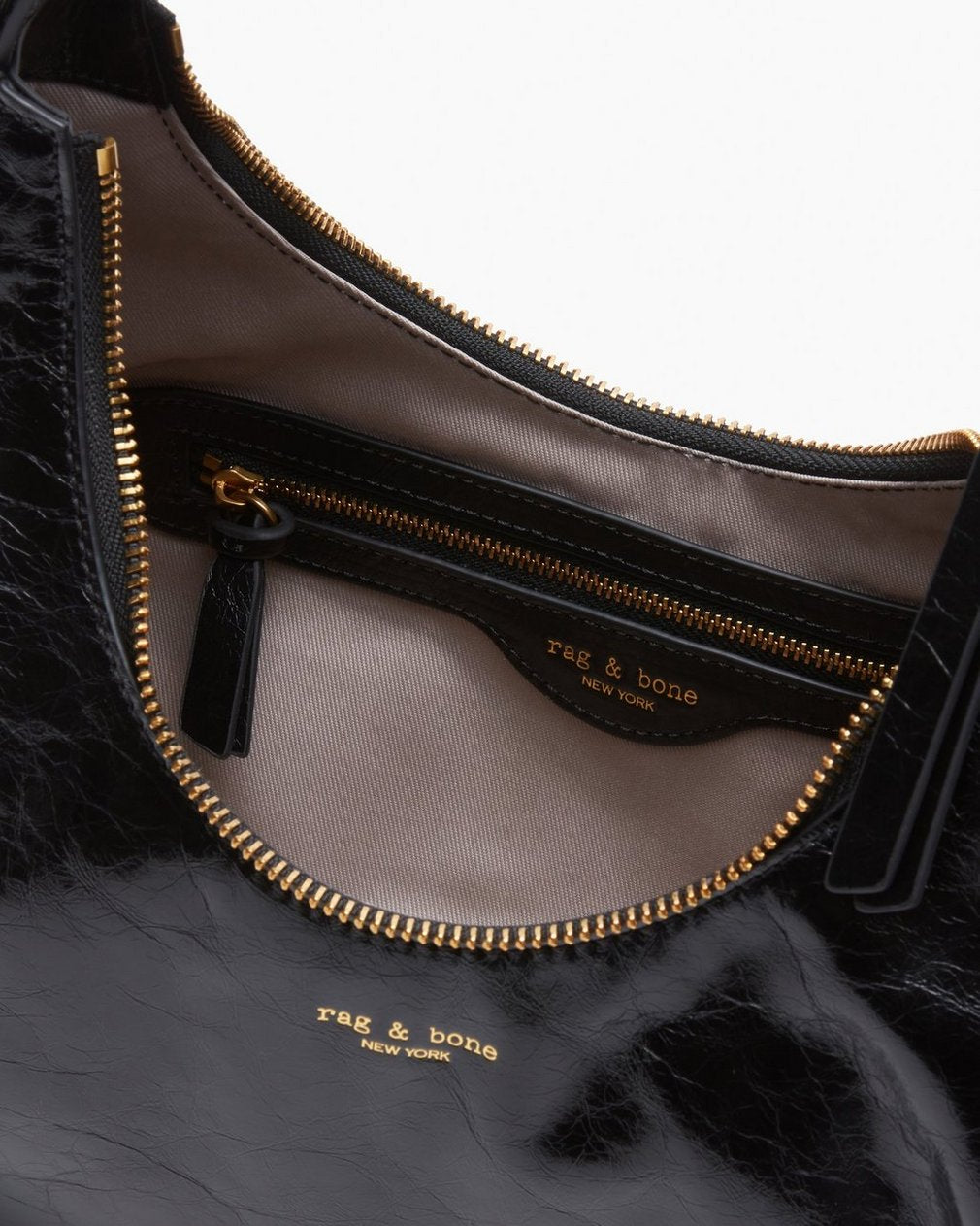 Hudson Leather Hobo - Black