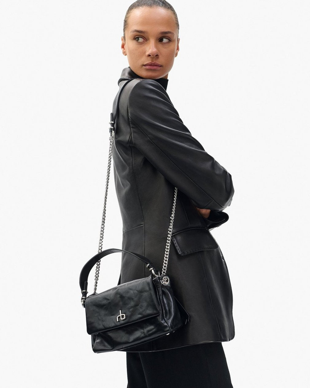 Chelsea Small Flap Bag - Black