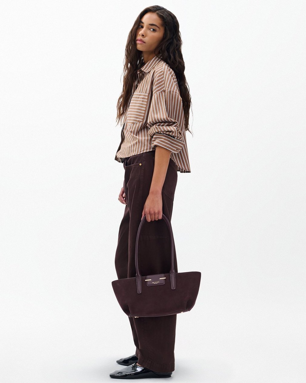 Realm Calf Hair Satchel - Blackberry