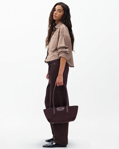Realm Calf Hair Satchel - Blackberry
