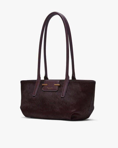 Realm Calf Hair Satchel - Blackberry