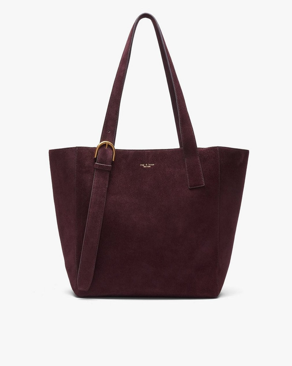 Parker Suede Tote - Blackberry