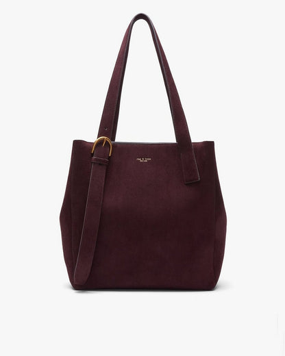 Parker Suede Tote - Blackberry
