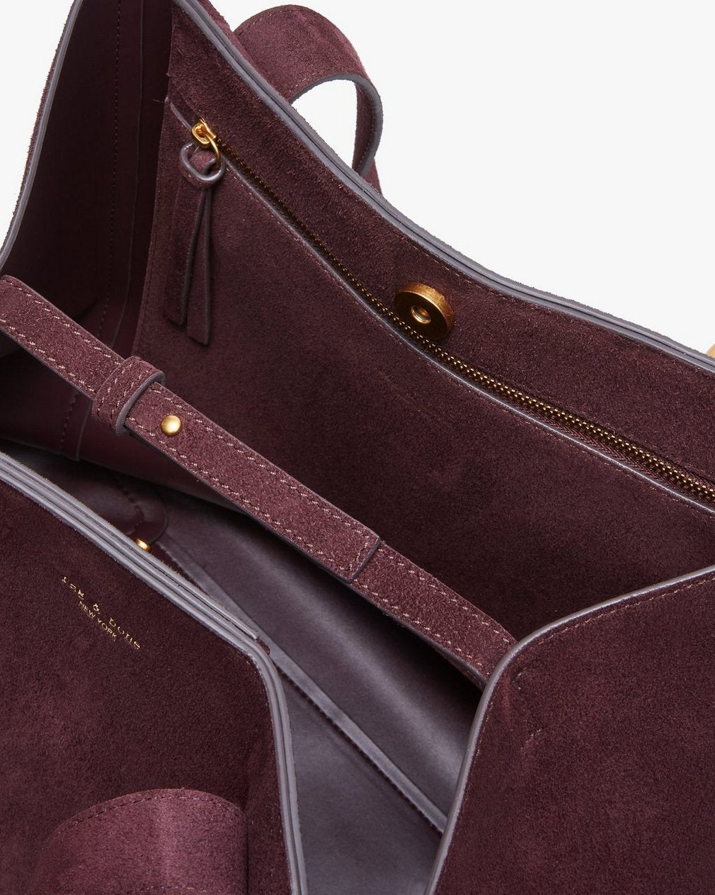 Parker Suede Tote - Blackberry