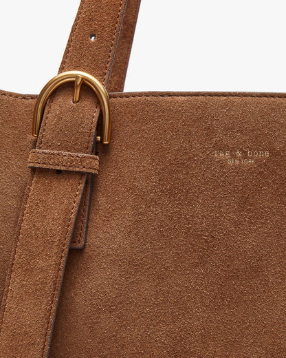 Parker Suede Tote - Golden Brown