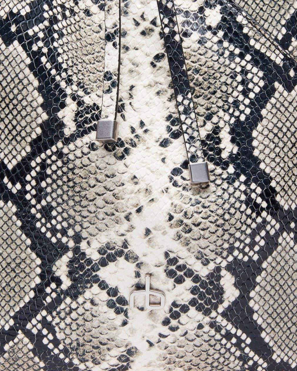 Alix Snakeskin Leather Tote - Natural