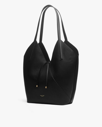 Alix Leather Tote - Black