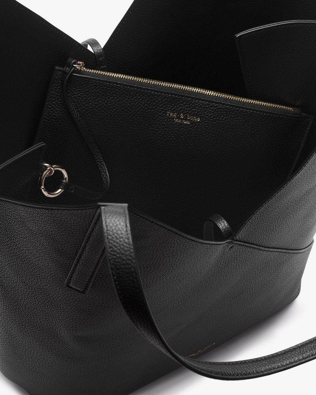 Alix Leather Tote - Black