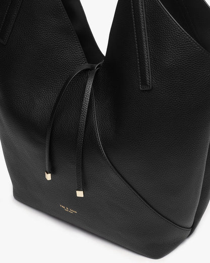 Alix Leather Tote - Black
