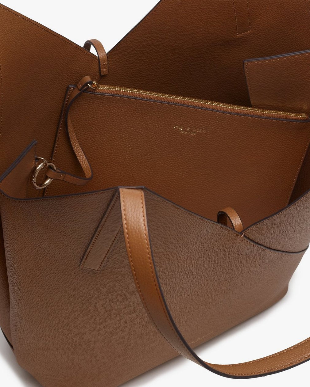 Alix Leather Tote - Cognac