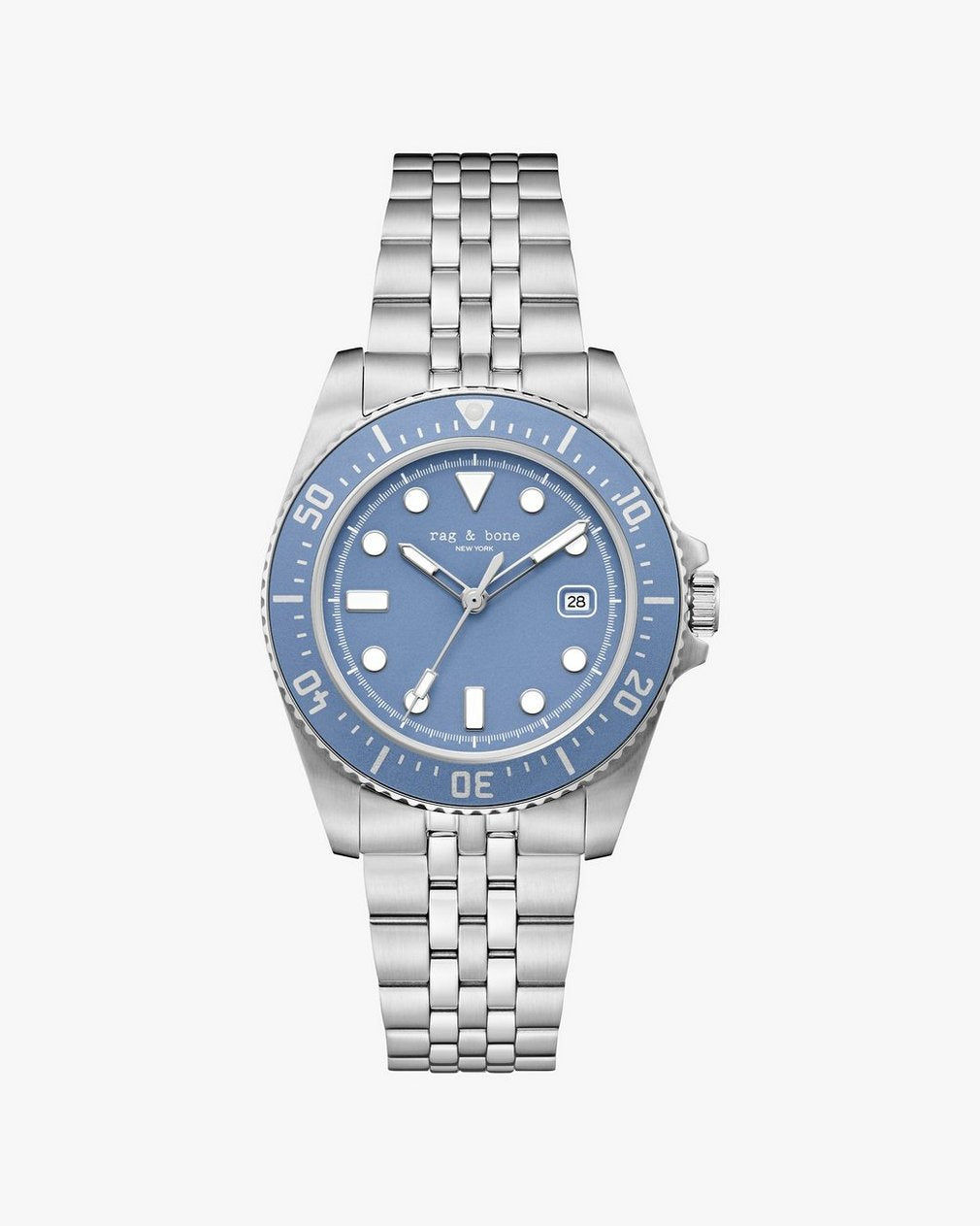Rowan Date Bracelet Watch, 38mm - Silver