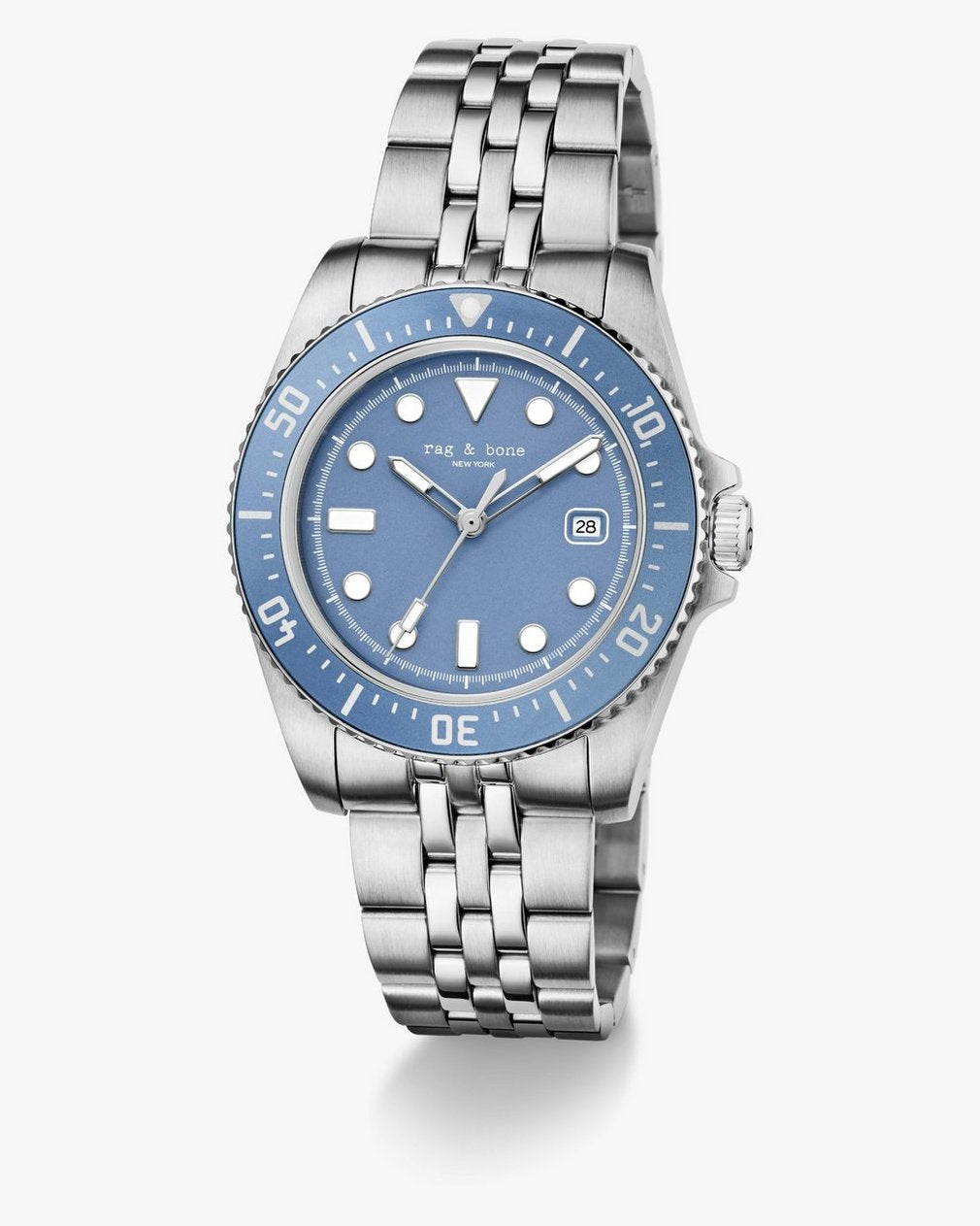 Rowan Date Bracelet Watch, 38mm - Silver