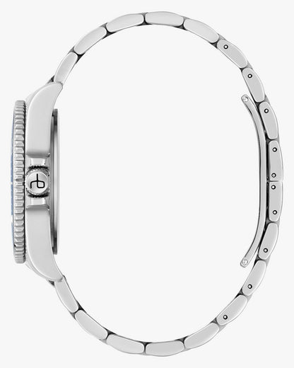Rowan Date Bracelet Watch, 38mm - Silver