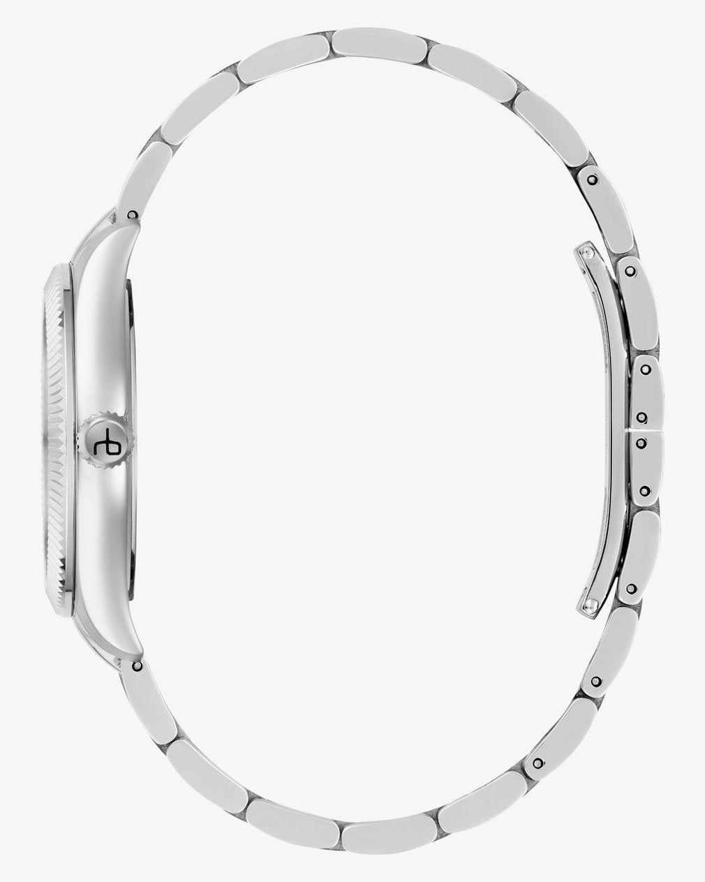 Lex Day Date Bracelet Watch, 34mm - Silver