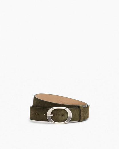 Vera Suede Belt - Olive Suede