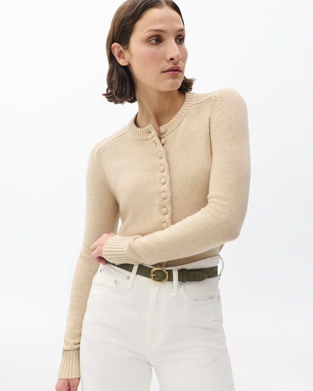 Vera Suede Belt - Olive Suede