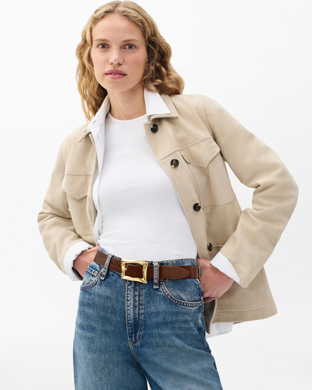 Waverly Suede Belt - Chestnut Suede