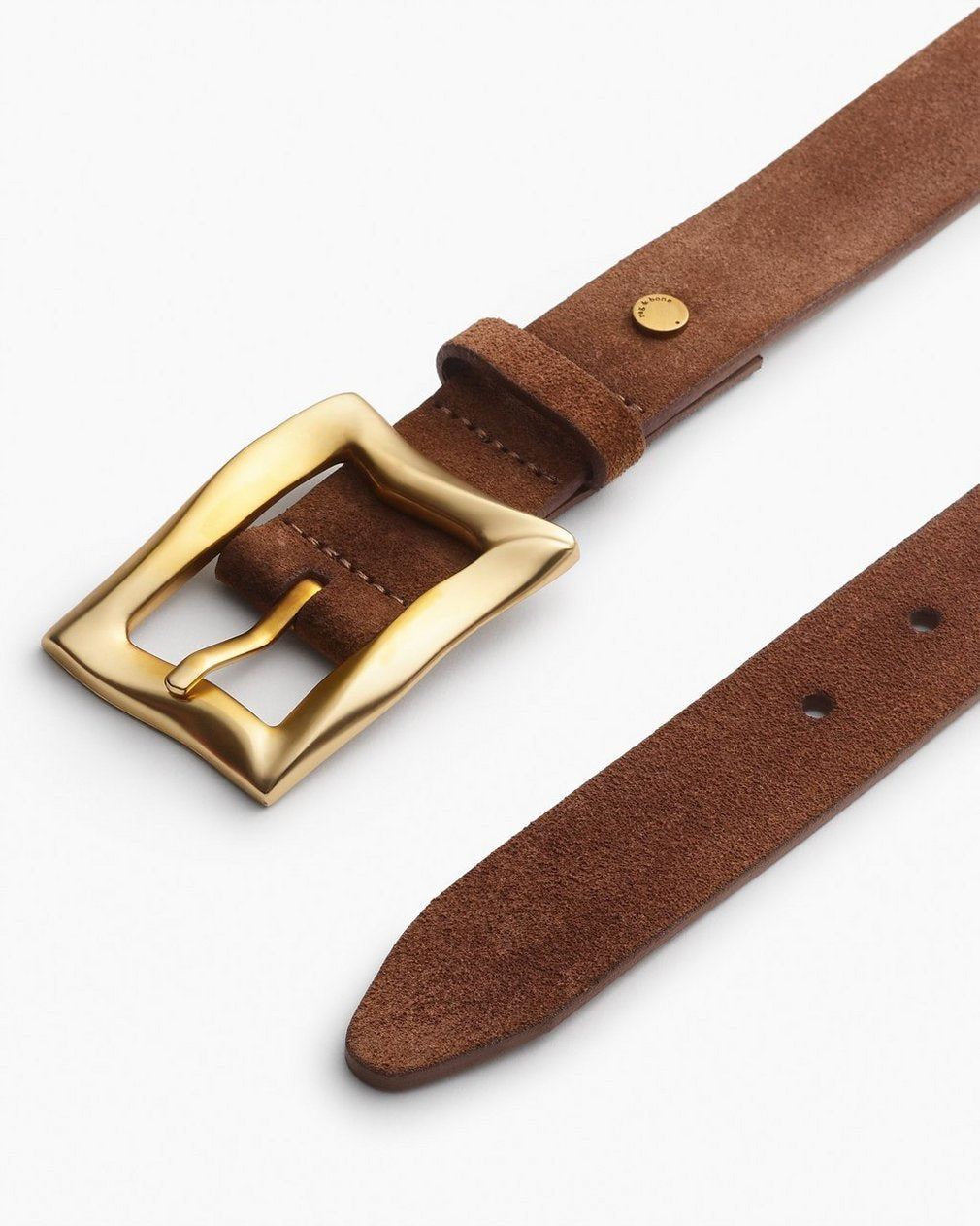Waverly Suede Belt - Chestnut Suede