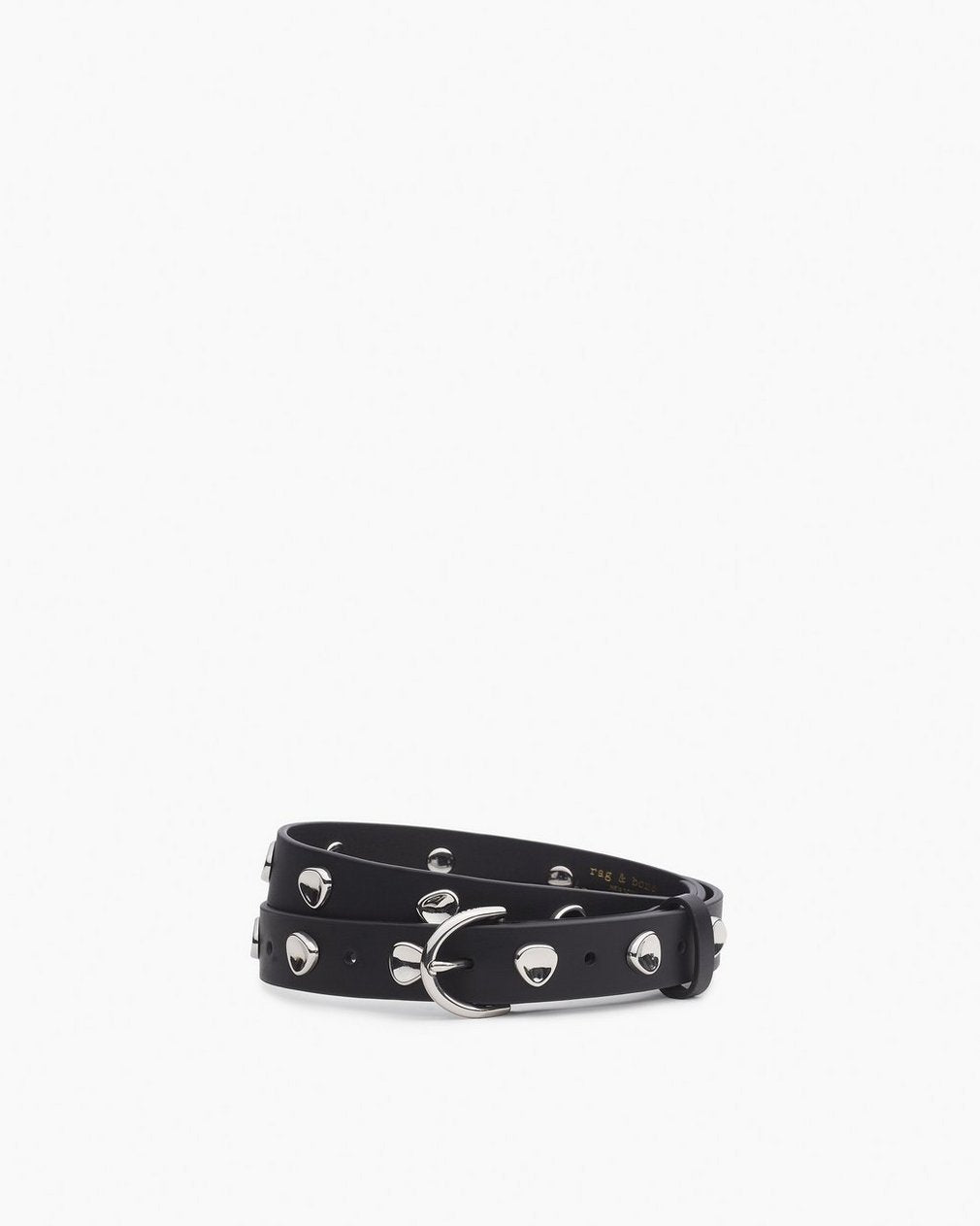 Brynn Studded Leather Belt - Black