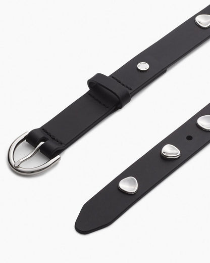 Brynn Studded Leather Belt - Black