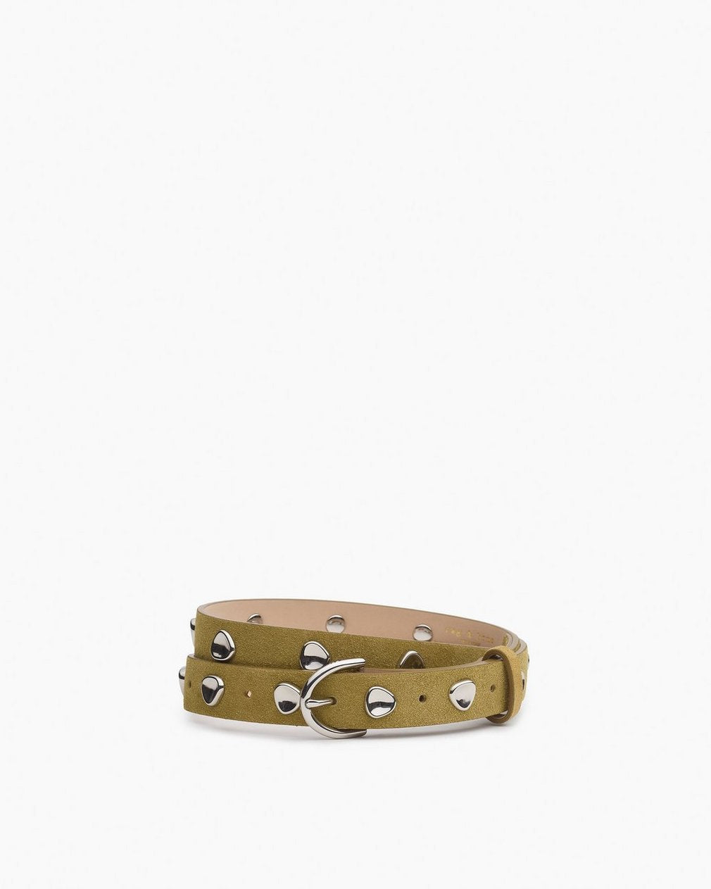 Brynn Suede Pebbled Belt - Fennel Suede