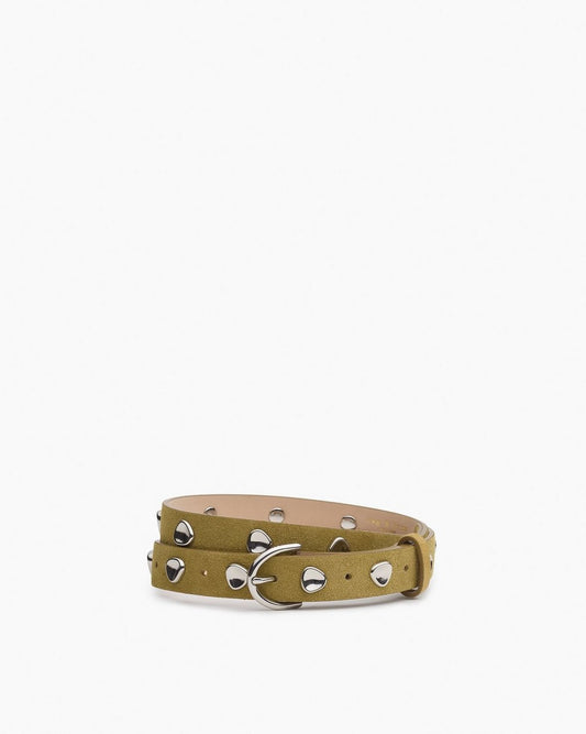 Brynn Suede Pebbled Belt - Fennel Suede