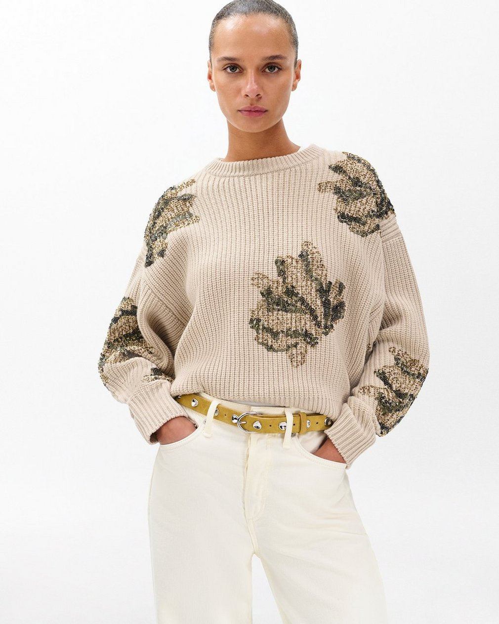 Brynn Suede Pebbled Belt - Fennel Suede