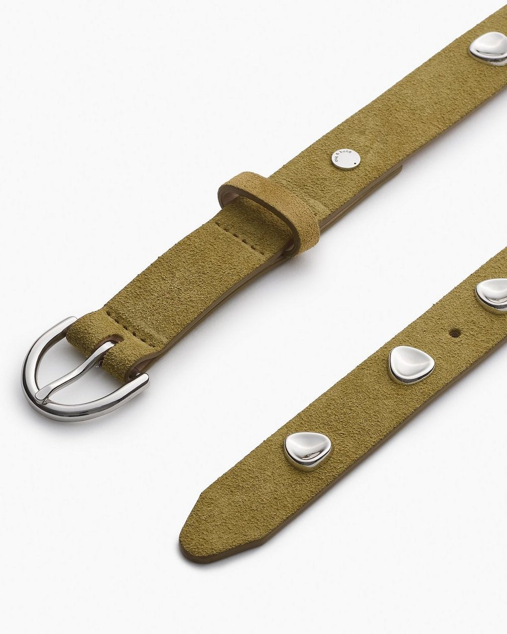 Brynn Suede Pebbled Belt - Fennel Suede