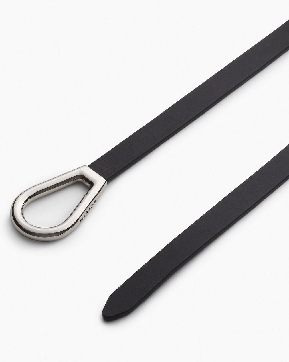 Elise Leather Waist Belt - Black