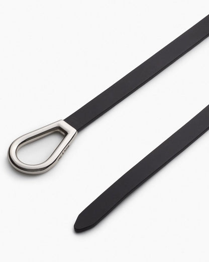 Elise Leather Waist Belt - Black