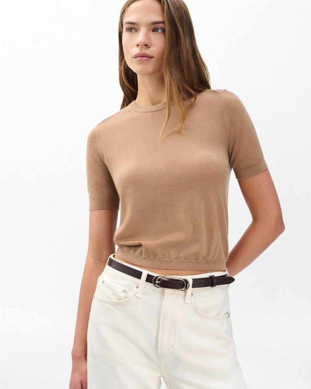 Duo Rounded Rebound Leather Belt - Dark Espresso