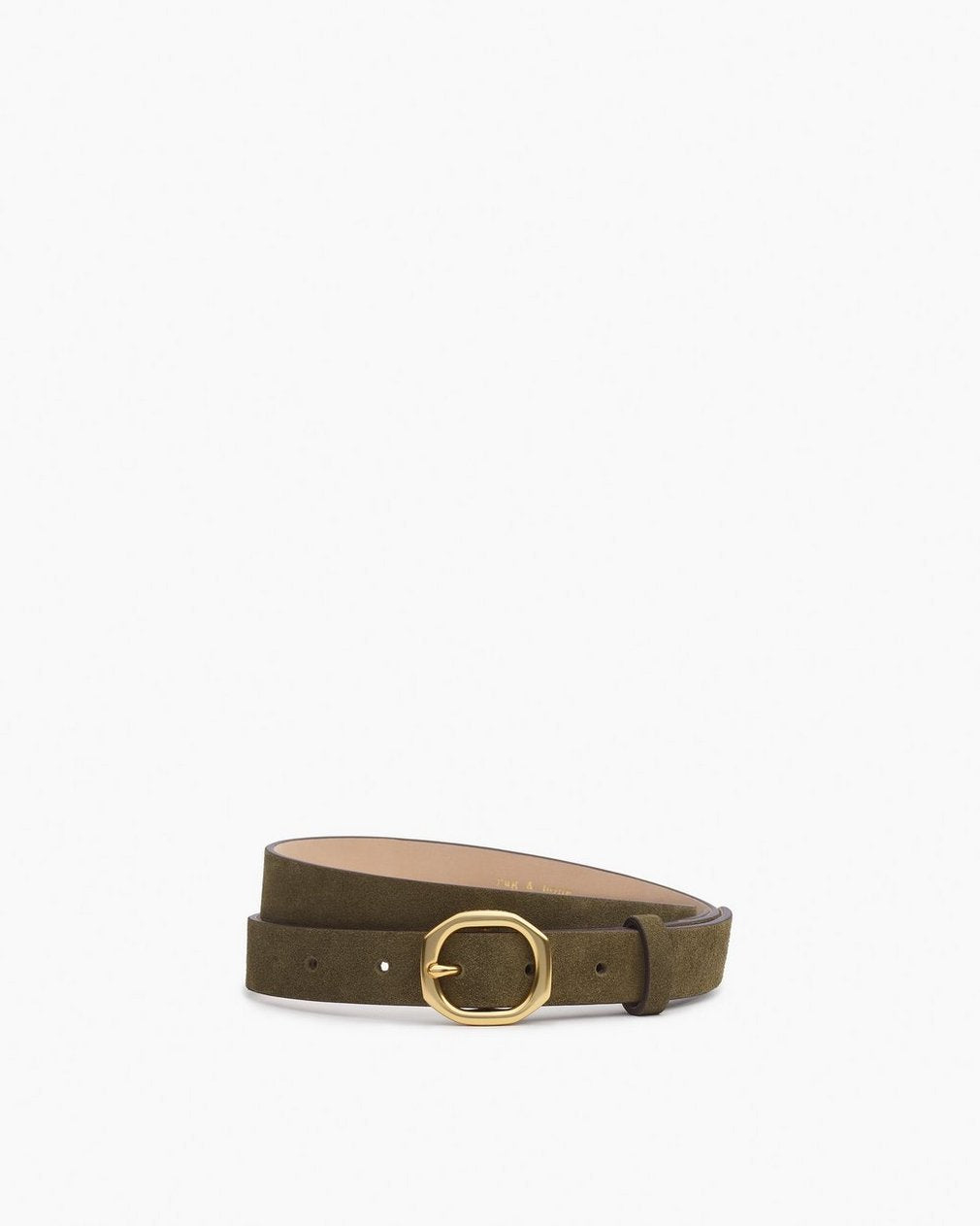 Small Audrey Suede Belt - Olive Suede