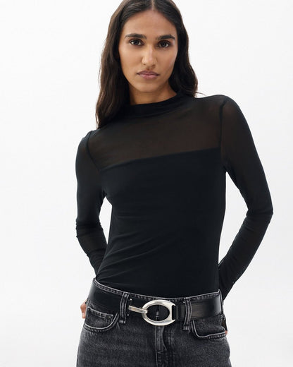 Ryder Stretch Leather Belt - Black